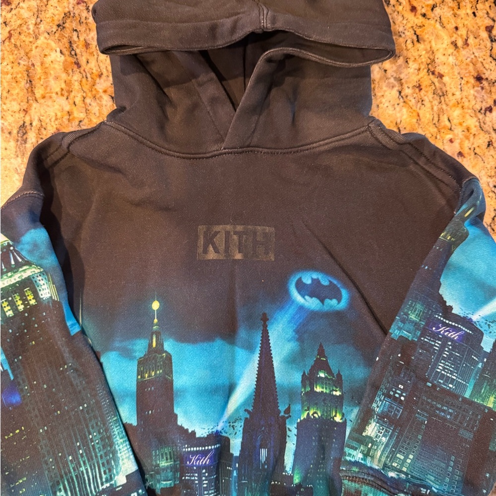 Kith Kids Cityscape Hoodie - Black and Blue